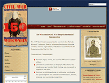 Tablet Screenshot of civilwarwisconsin.com